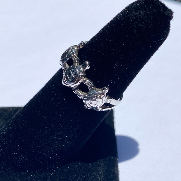 “Turtle Time” 925 Sterling silver turtle ring 🐢 - Picture 11 of 14
